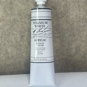 M. Graham 5-Ounce Tube Acrylic Paint, Titanium BRAND NEW